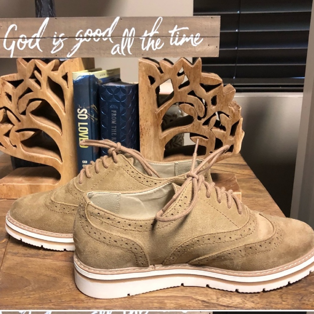 Tan Soda Brand Oxfords